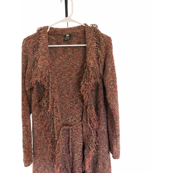 Lost Island Women's S/M Multicolor Long Sleeve Open Front Comfy Long Cardigan - Picture 8 of 15